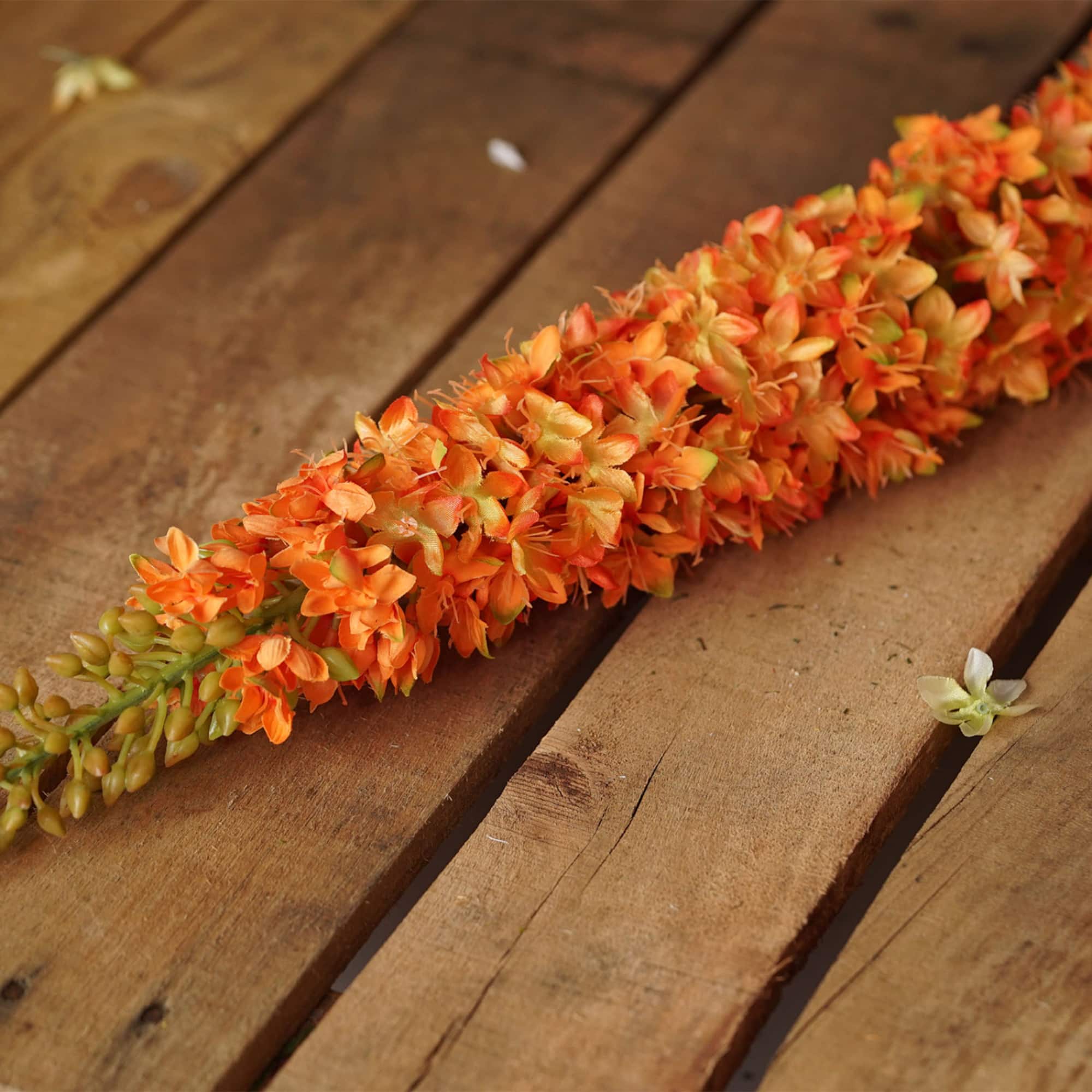 Orange Artificial Foxtail Stem
